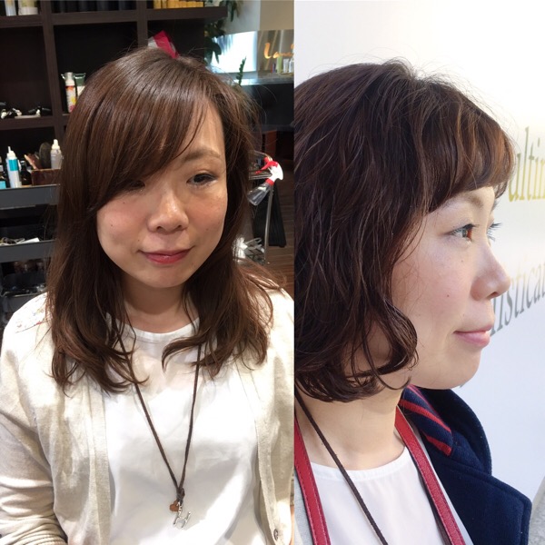 スタイリング楽チン 短い前髪でショートヘアのパーマ Masaki Okajima